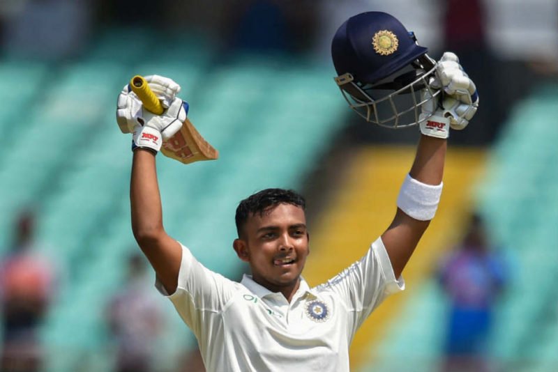 Prithvi Shaw becomes youngest Indian to hit debut Test century