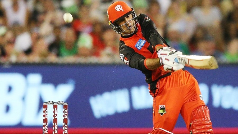 Mohammad Nabi slugs one down the ground