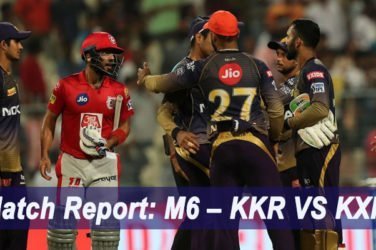 IPL 2019 Match Report: M6 – KKR V KXIP