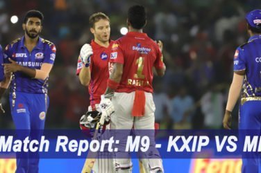 IPL 2019 Match Report: M9 - KXIP VS MI