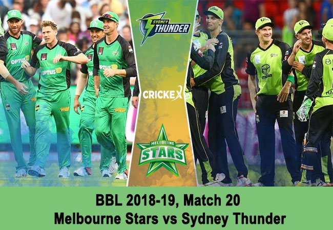 Melbourne Stars vs Sydney Thunder