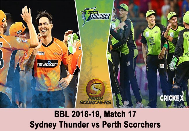 Sydney Thunder vs Perth Scorchers
