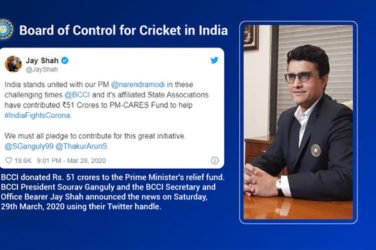 BCCI donates Rs 51 crores